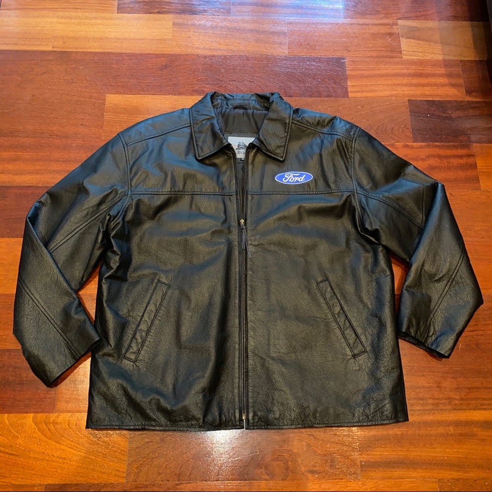 Men’s Official Ford Motors leather coat XL